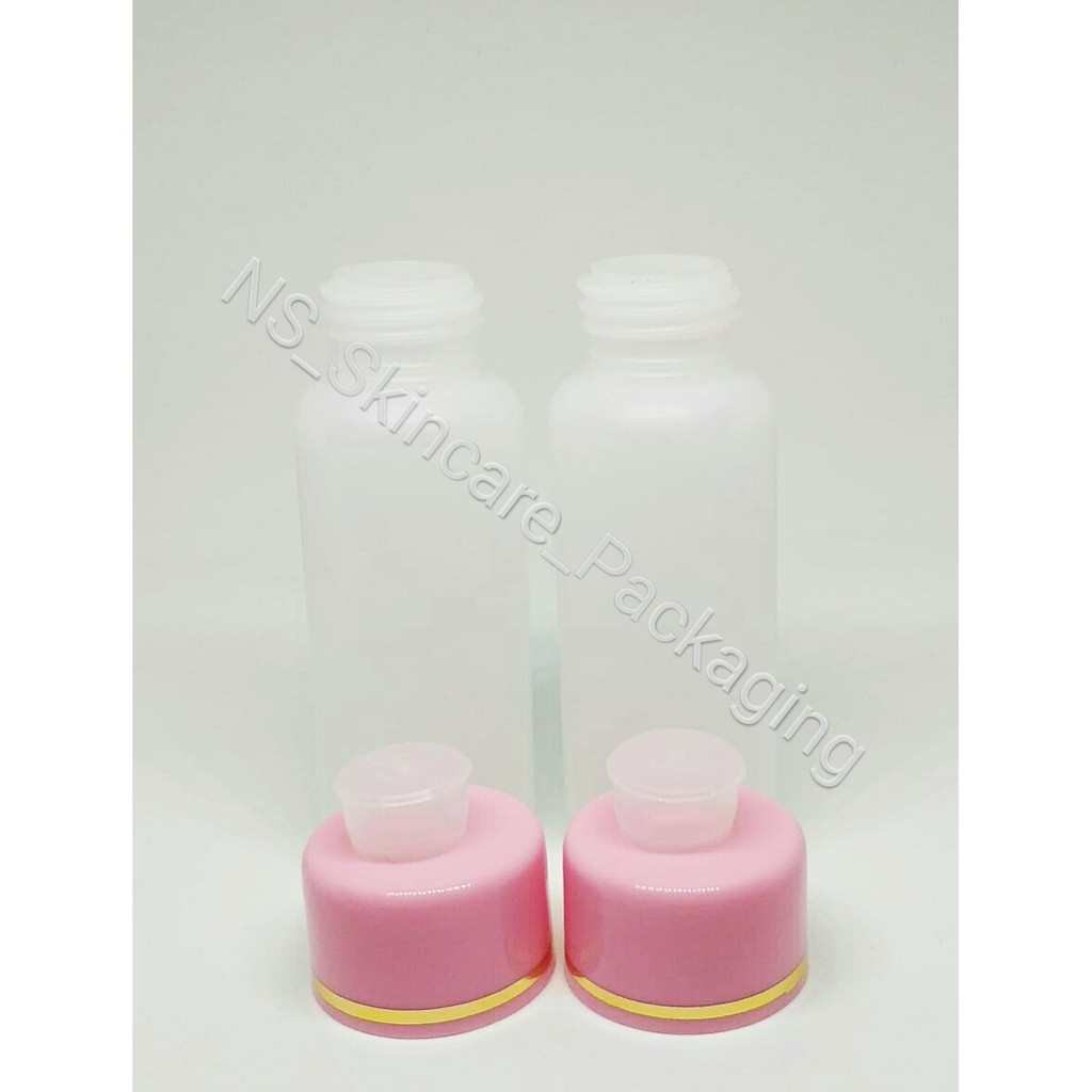 Botol Yardley 60ml Natural Tutup Pink List Gold / Botol Toner 60ml / Botol Sabun 60 ml