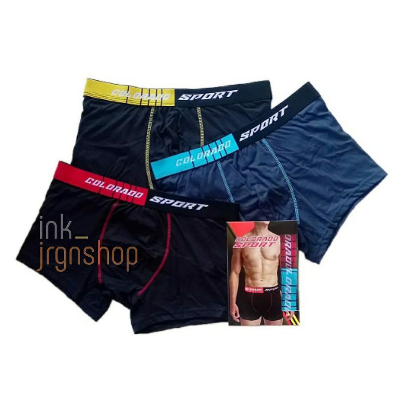 CELANA DALAM PRIA (1 BOX ISI 2 PCS) / CELANA DALAM BOXER PRIA COLORADO / CD BOXER PRIA DEWASA