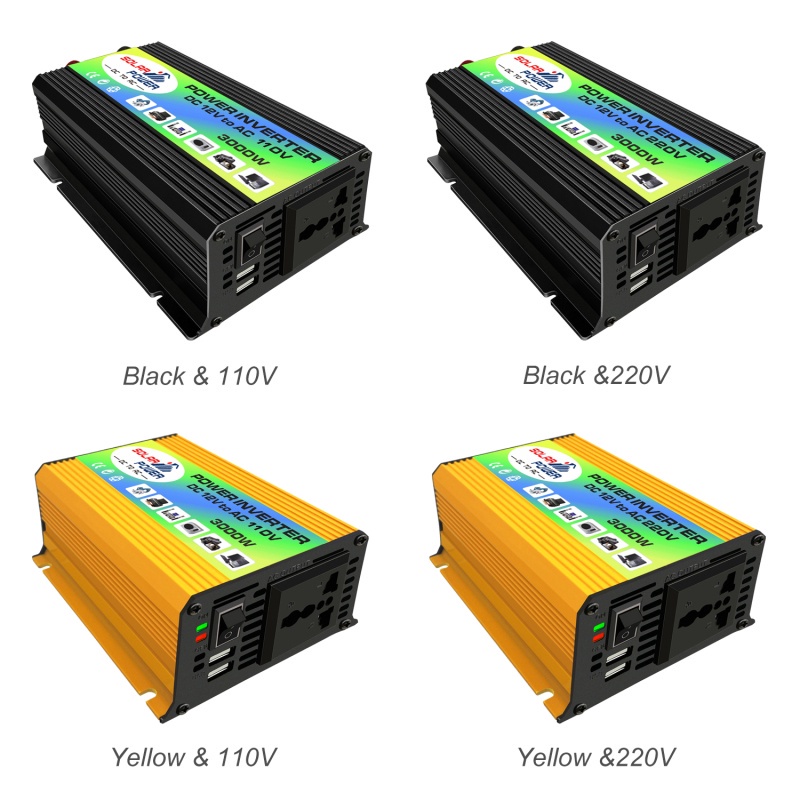 Car Power Inverter Pure Sine Wave DC 12V to AC220V 3000W -  - kuning