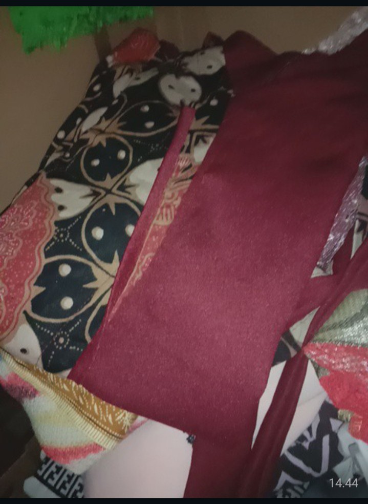 Tey-17 Batik Wanita Asj Sa Hrb026 Kenongo Kemeja Tosca Pendek