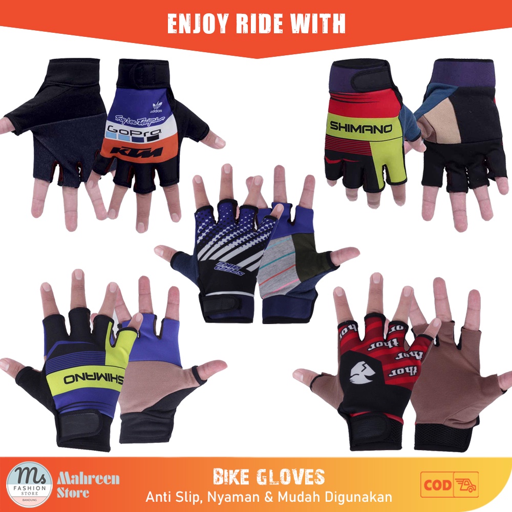 Sarung Tangan Sepeda Motor Setengah Jari Half Finger Gloves | Nappa LG 174