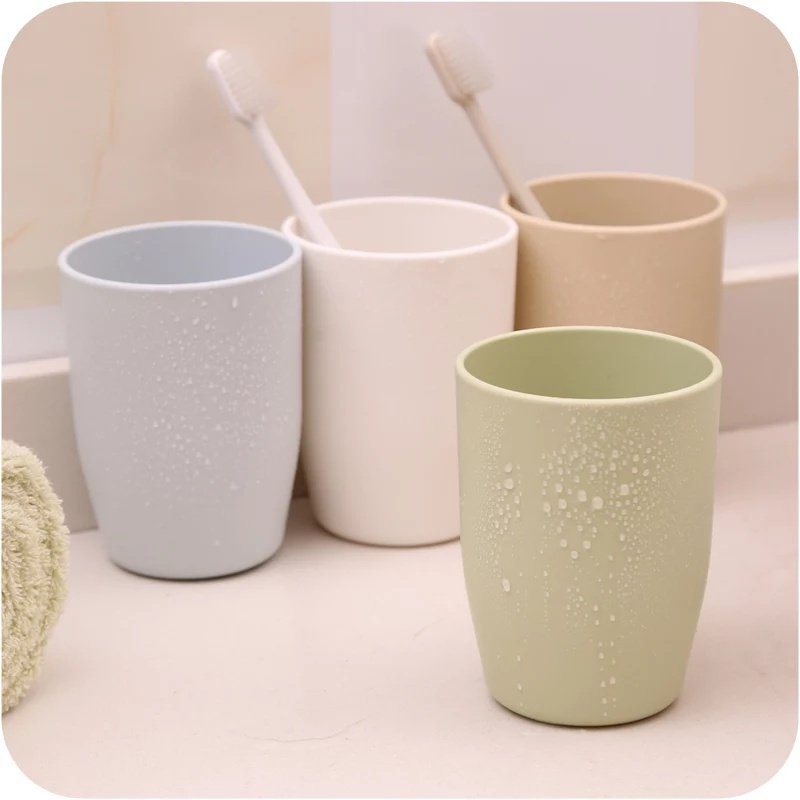 Gelas Wheat Straw Kopi Mug Cangkir / Gelas Gandum Kokoh / Gelas Kumur Kamar Mandi BPA Free