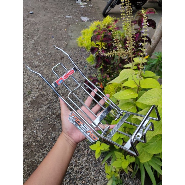 Bagasi rak jepit tengah Astrea grand legenda impresa prima star besi krom bagus contoh geser saja