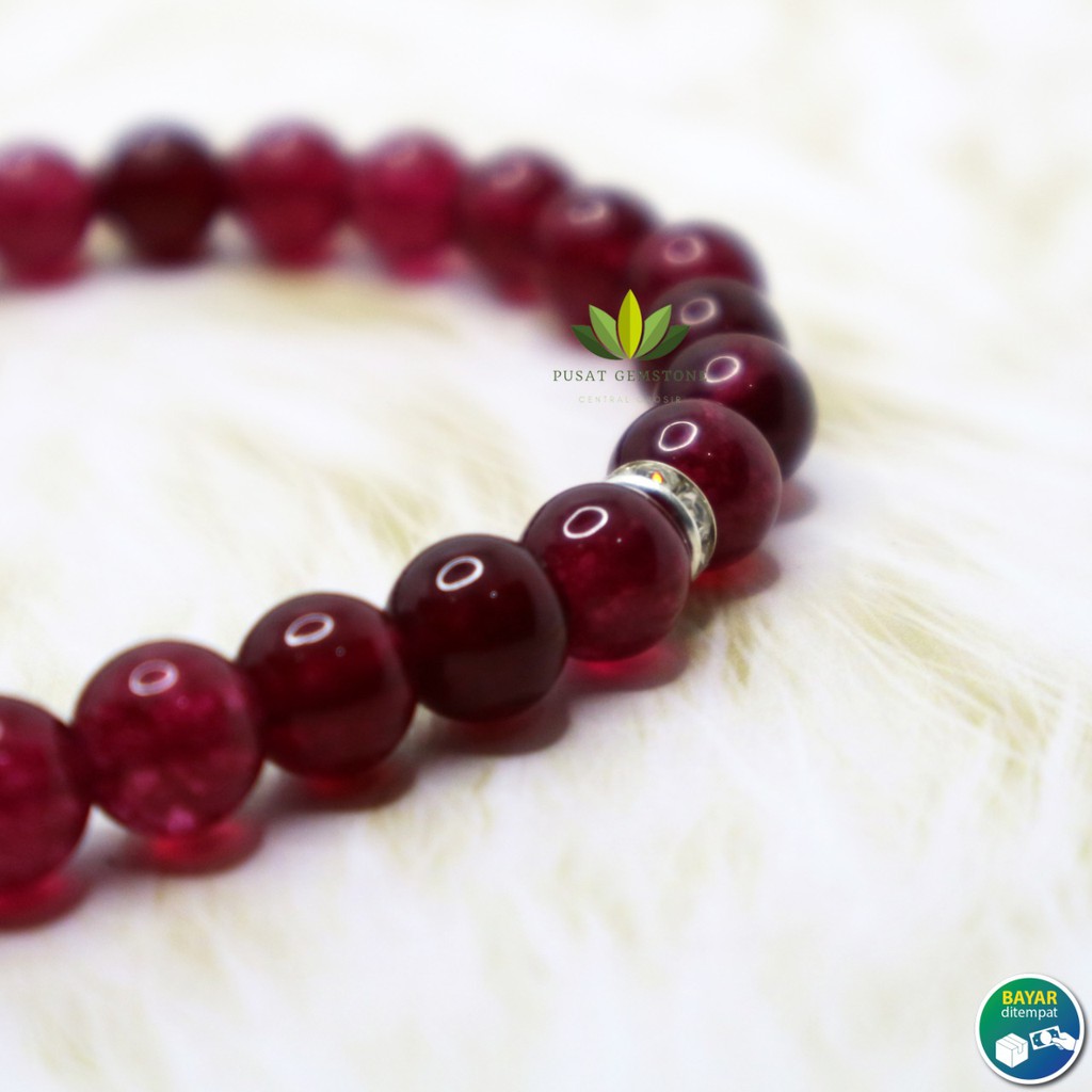 Tasbih Giok Merah Siem 33 Butir Natural