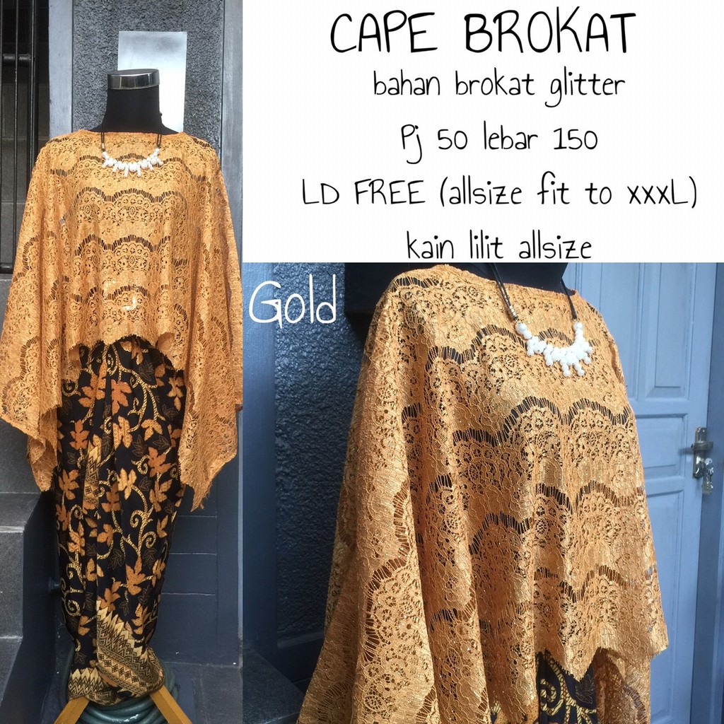 HARGA PROMO!!!!! KEBAYA CAPE BROKAT / KEBAYA BROKAT / KEBAYA BROKAT MODERN / KEBAYA KONDANGAN