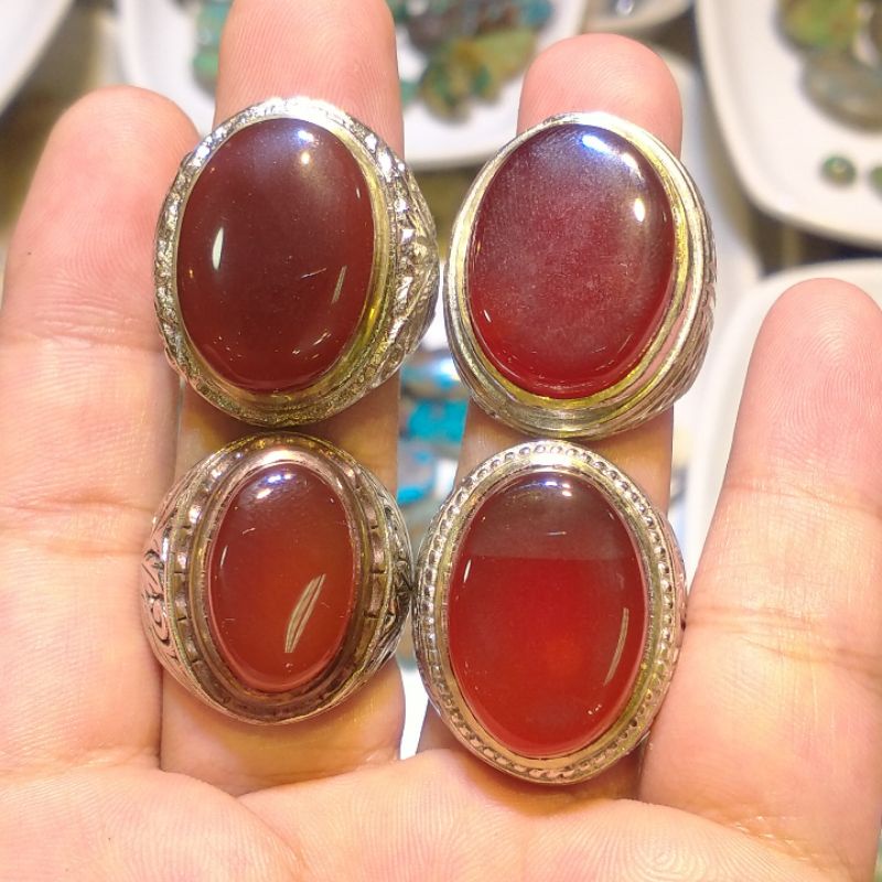 Natural yemen ahmar Top colection Ring alpaka super