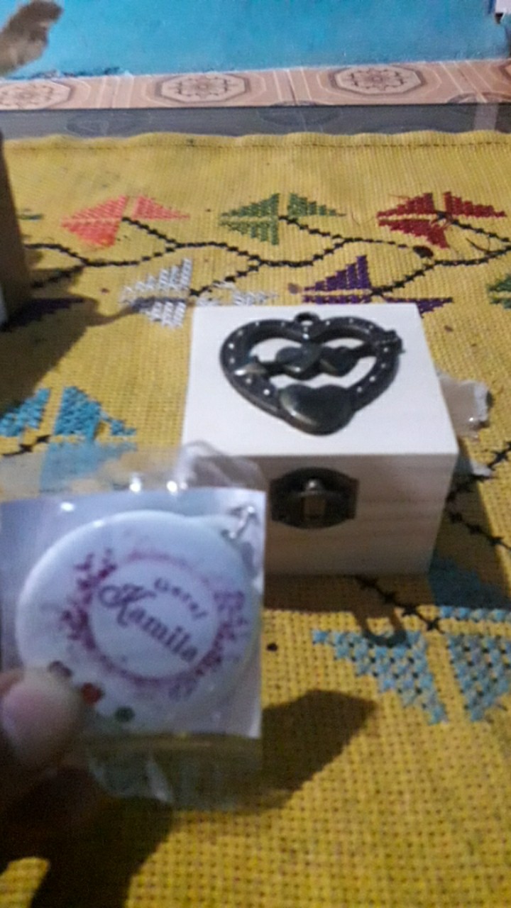 Kotak Cincin Lamaran Love Murah Unik Kayu Rustic Untuk Tunangan Khitbah Pernikahan