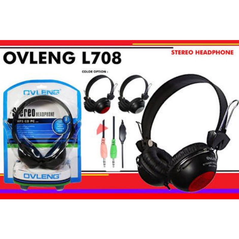 Headset Bando komputer / Headphone Ovleng OV-L708mw Dynamic Stereo