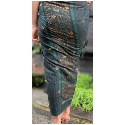 Kamen endek bordir tabur + selendang