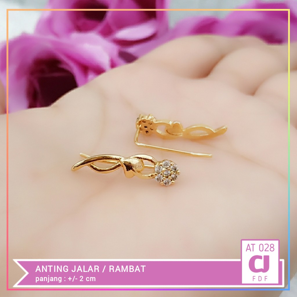 Anting xuping anting jalar dewasa lapis emas gold AT 028