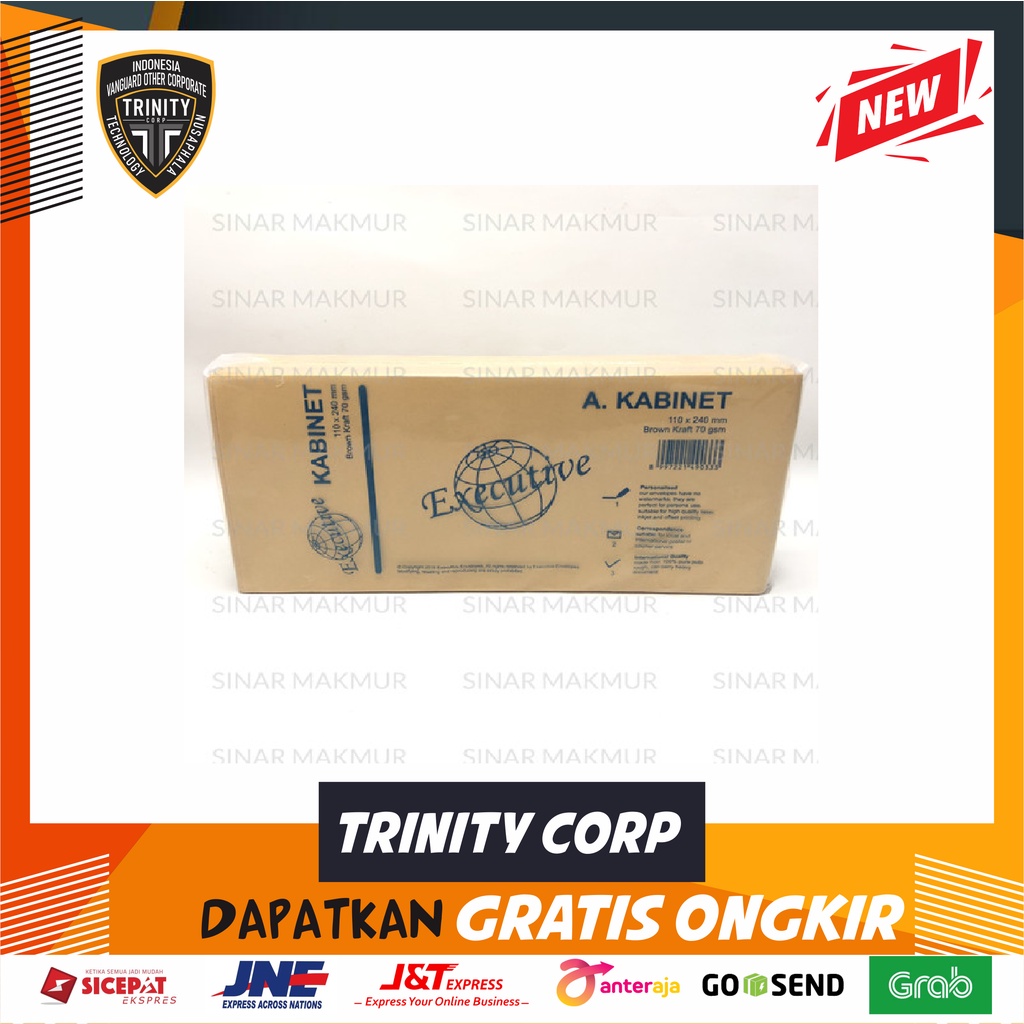 

Amplop Coklat Cabinet / Kabinet Executive 110 Per Pack