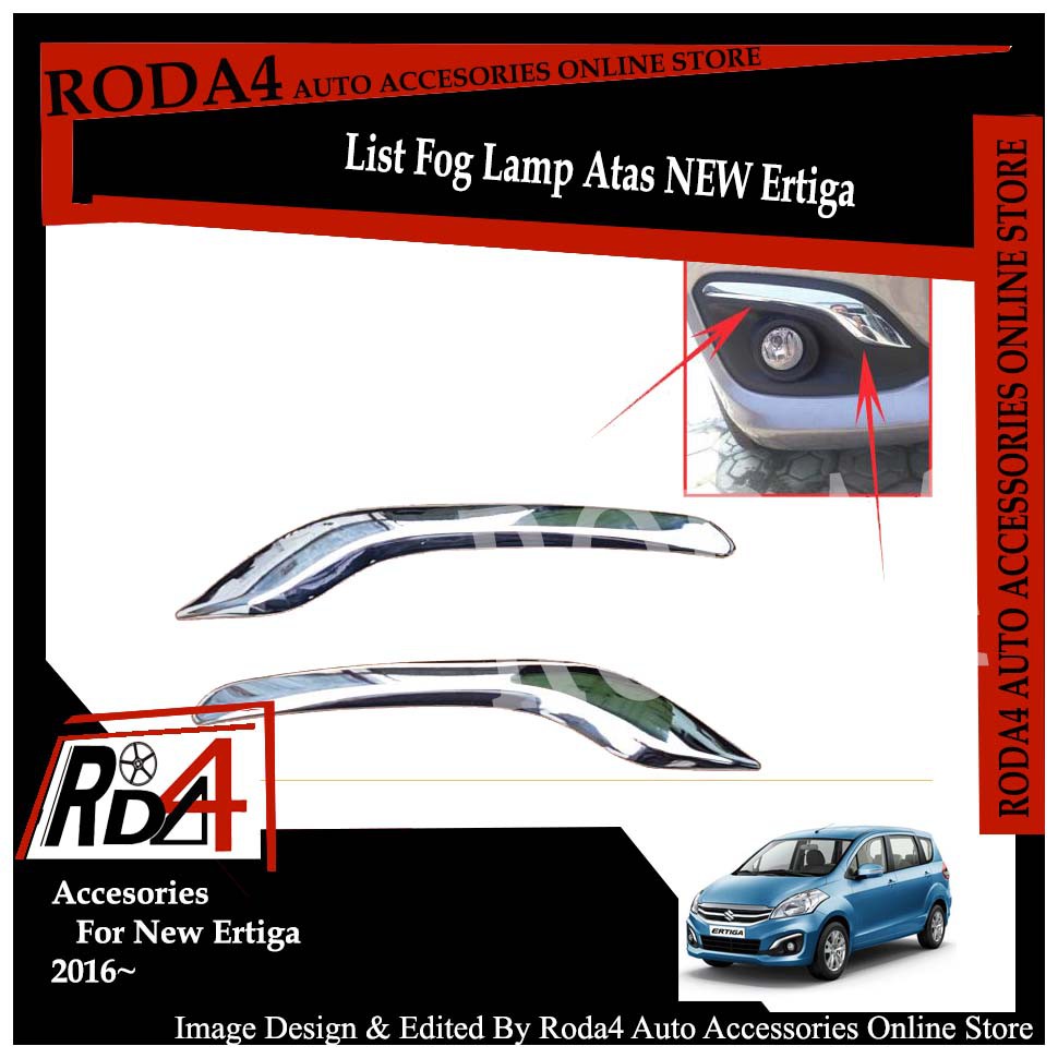 LIST FOGLAMP CHROME  NEW ERTIGA 2016