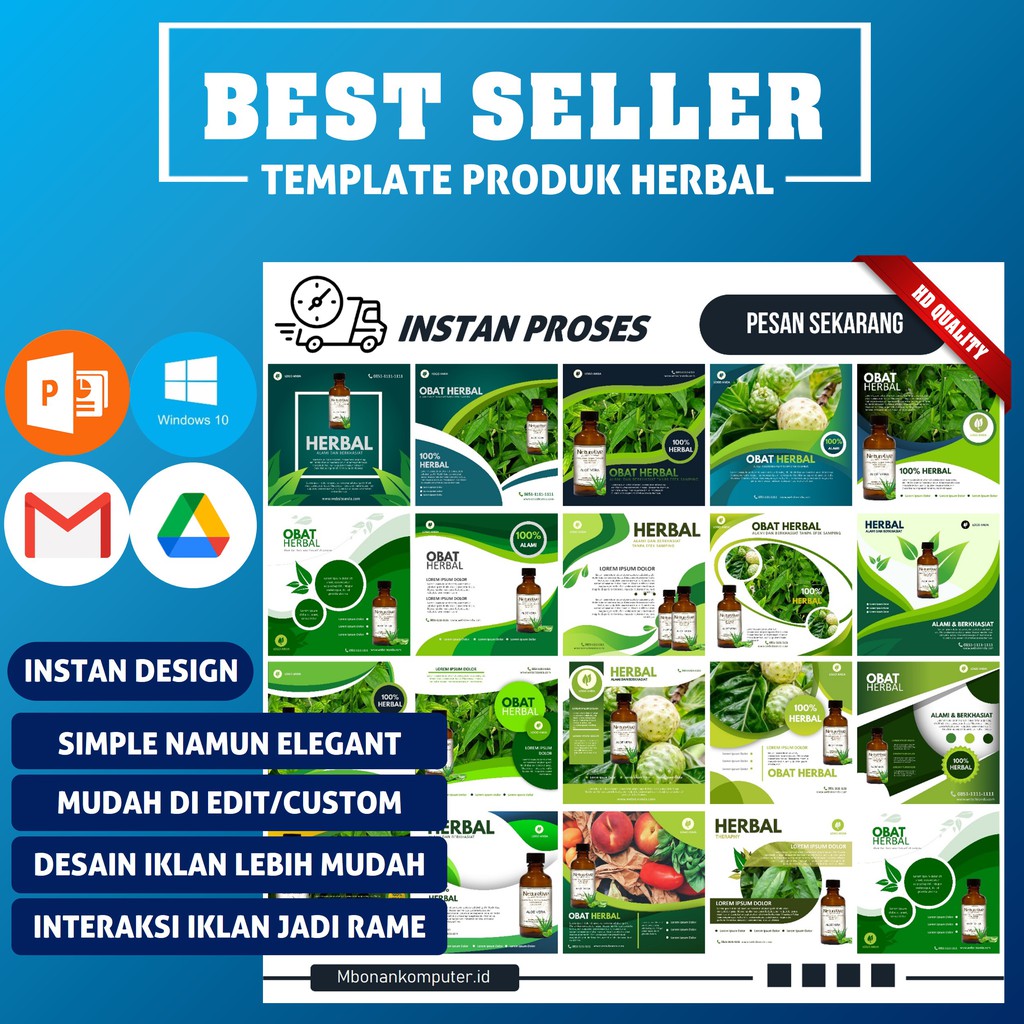 Desain Produk Herbal Template Desain Produk Herbal - TD07