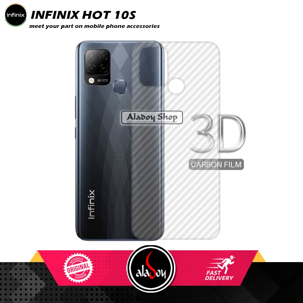 Tempered Glass Layar Infinix Hot 10s 2021 Free Tempered Glass Camera dan Skin Carbon