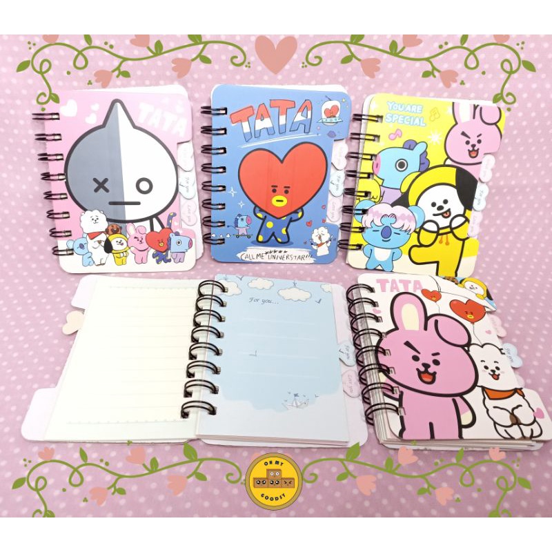 

NOTEBOOK BT21 BTS NOTEBOOK MEMO LUCU NOTEBOOK KARAKTER, BUKU DIARY, NOTEBOOK SPIRAL