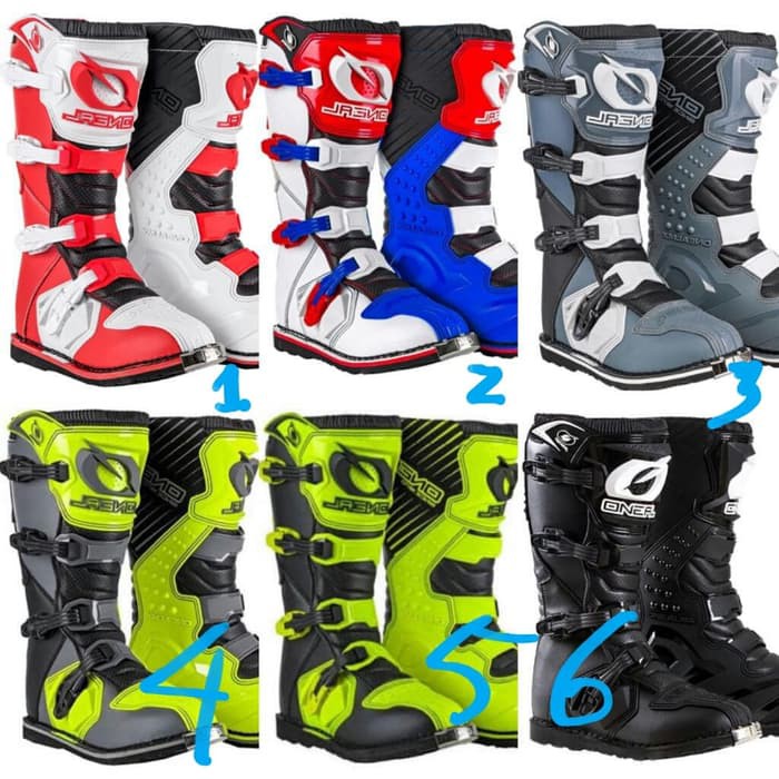 oneal rider hitam 2018 original offroad boots sepatu Murah