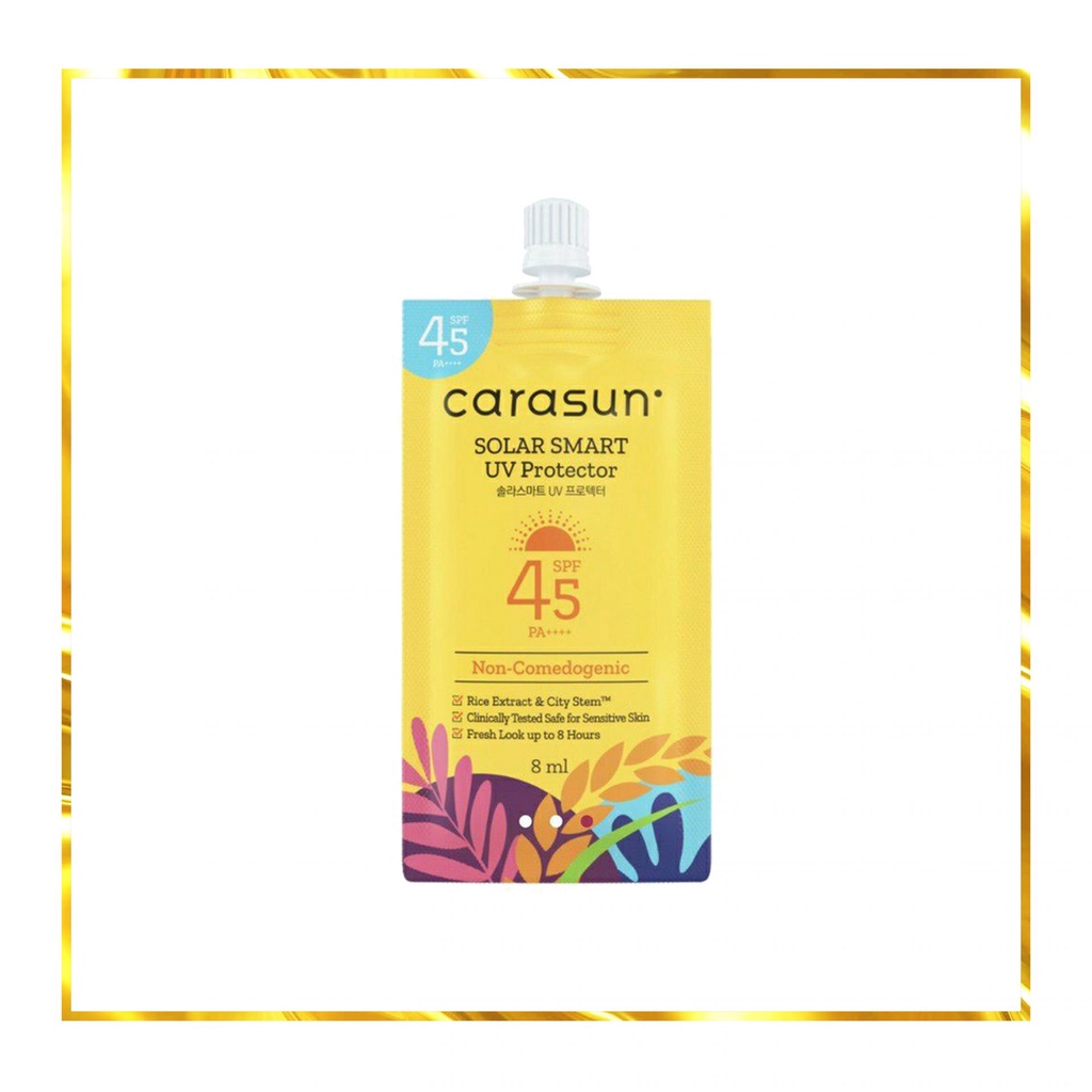 [BPOM] CARASUN SOLAR SMART UV PROTECTOR SPF 45 PA++++ SACHET 8ML (BPOM)