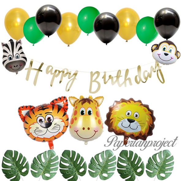 Paket Dekorasi Ulang Tahun Tema Zoo / Animal