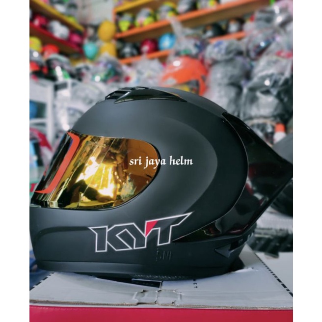 HELM KYT R10 BLAK DOFF PAKET GANTENG ONGKIR 2KG-7