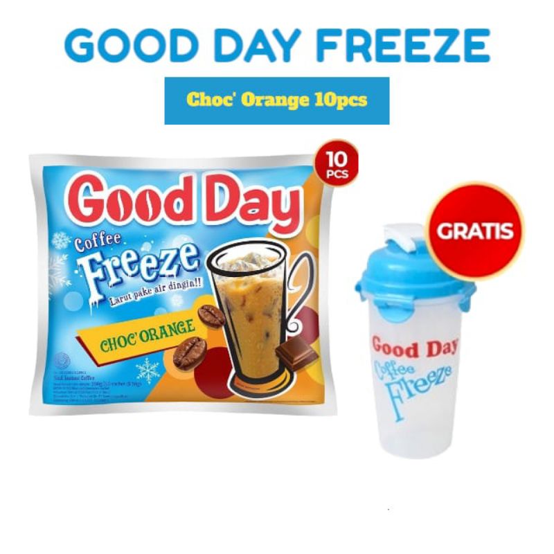 Good Day Coffee Freeze Choco Orange Free Shaker