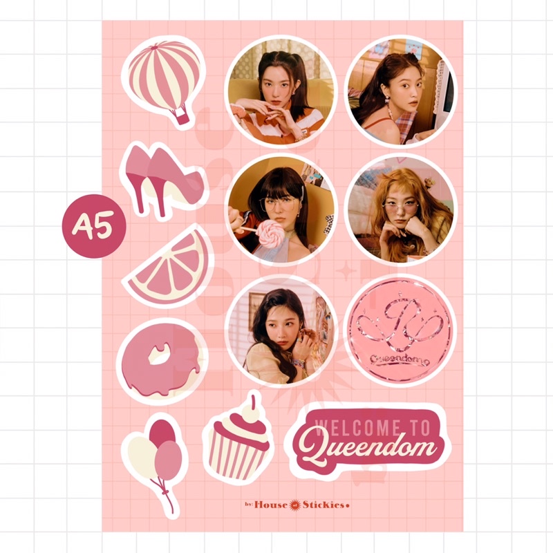 Stiker Kpop Red Velvet Queendom Album