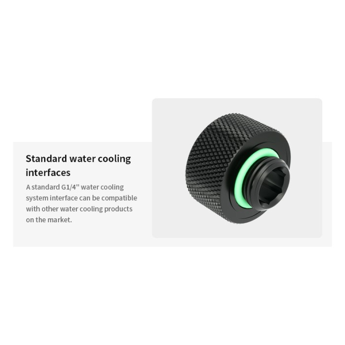 BARROW TFYKN-T12 12mm OD Compression Fitting - Black