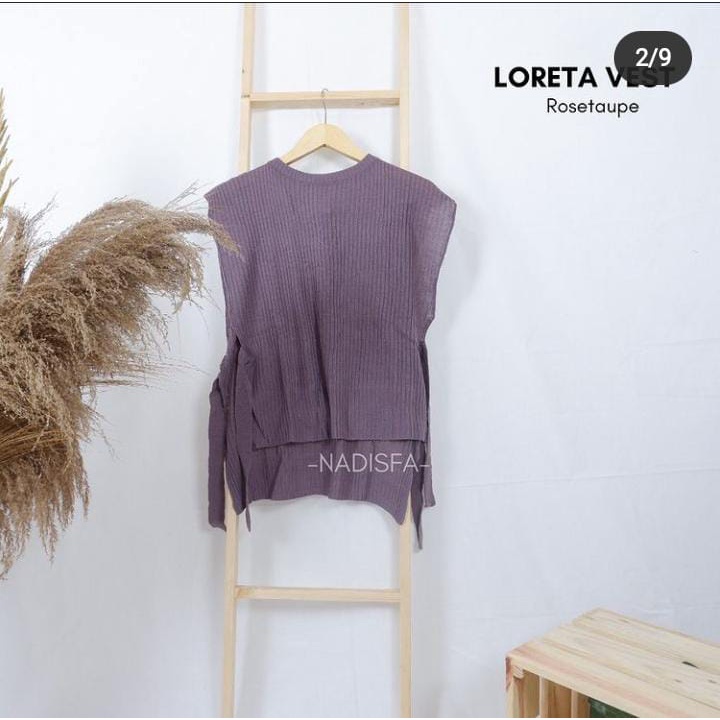 LORETA VEST RAJUT POLOS