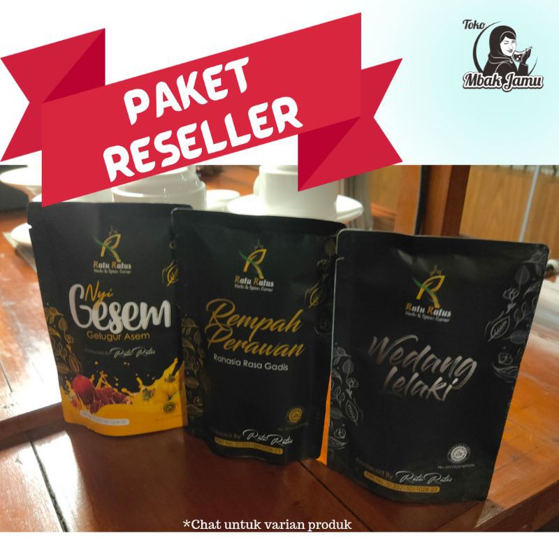 

Rempah Perawan - Nyi Gesem - Wedang Lelaki Ratu Ratus Paket Reseller - 6pcs ( rempah perawan kosong )