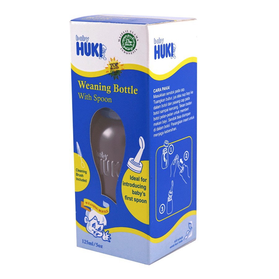 Huki Botol Sendok Huki Weaning Bottle W Spoon 125ml / 260ml