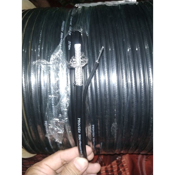 KABEL COAXIAL RG6+kawat gantung