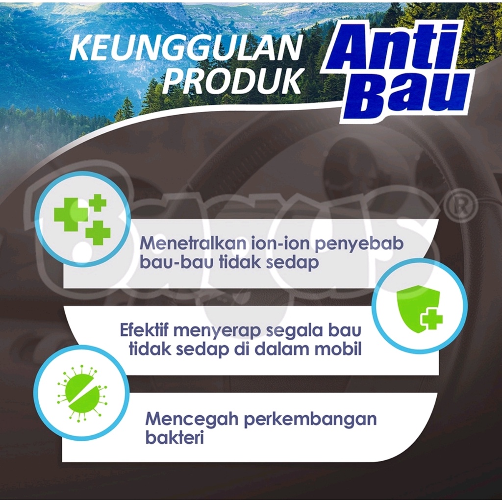 Bagus Anti Bau Mobil Penghilang bau Mobil 100 gr