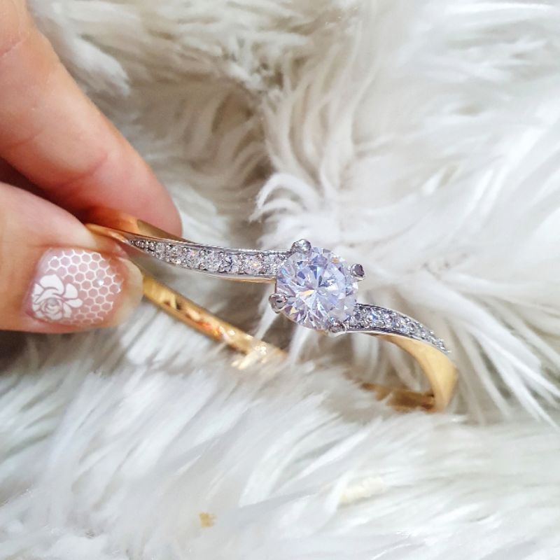 Gelang Premium gold lapis emas anti karat anti alergi premium Quality Bracelet Zircon import K15