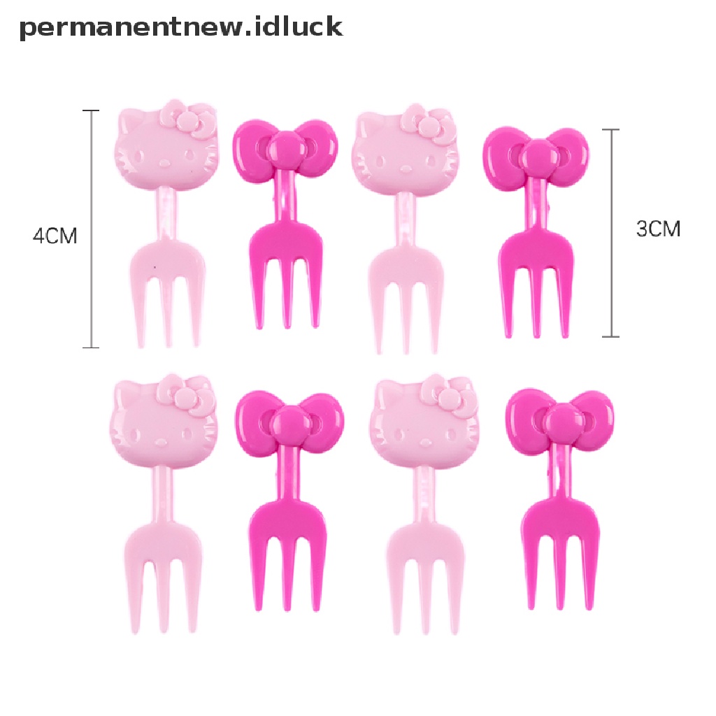 8 Pcs Garpu Tusuk Gigi Desain Kartun Untuk Anak