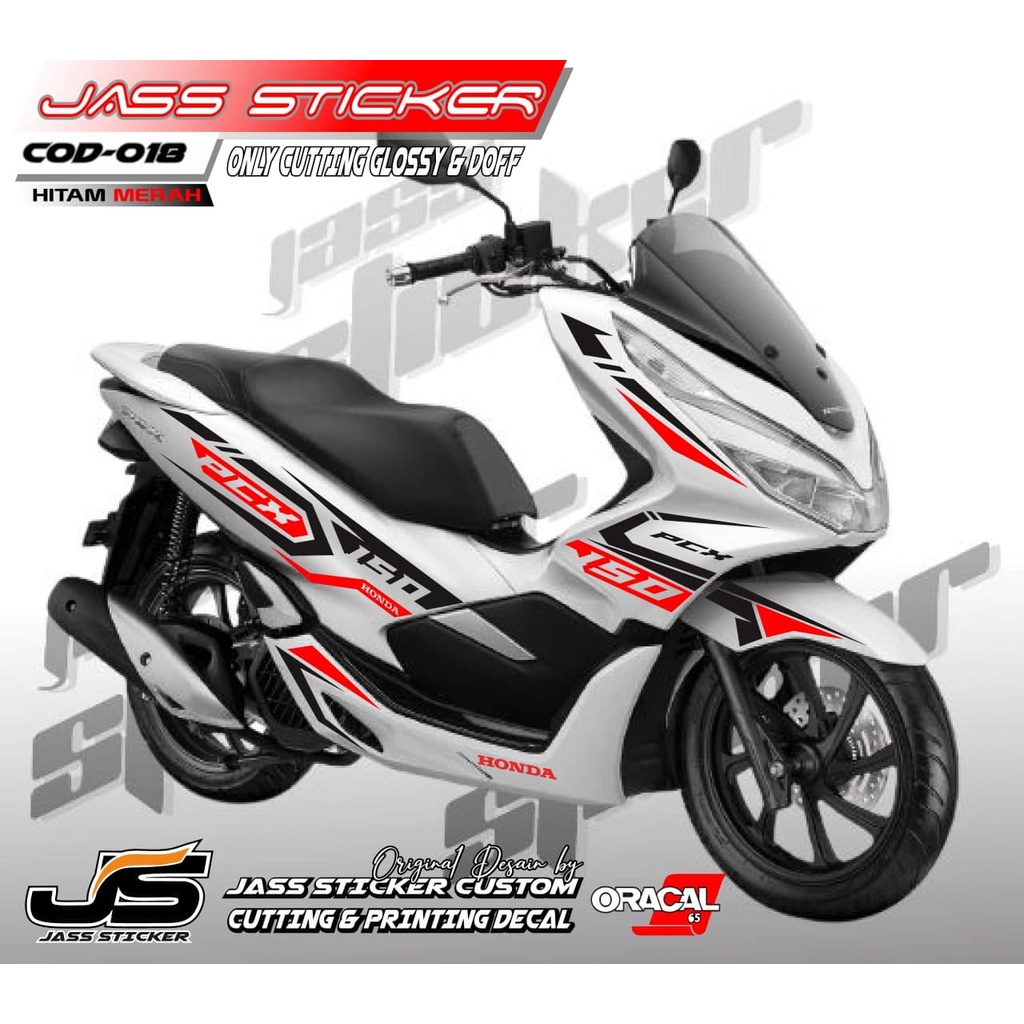 (COD) STICKER CUTTING PCX 150 /STIKER STRIPPING PCX/STRIPING VARIASI PCX / AKSESORIS MOTOR PCX