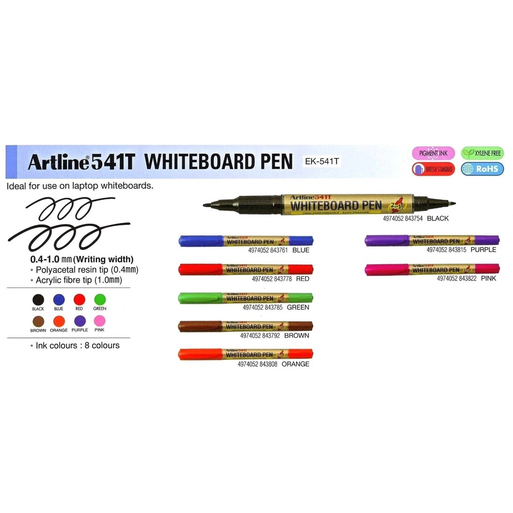 

Artline whiteboard pen EK 541T 0.4-1.0mm