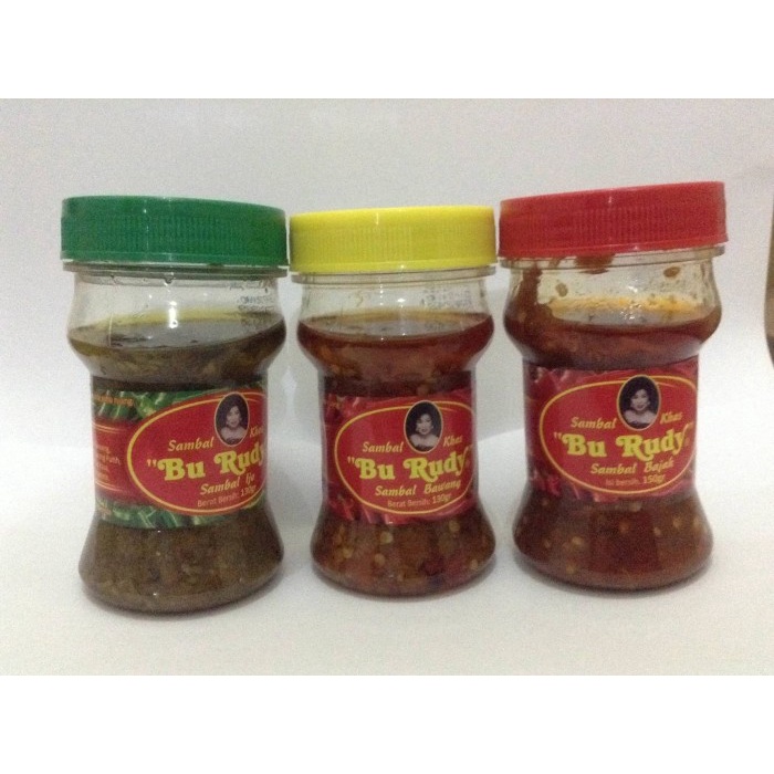 

- BARU Sambal Bu Rudy Koplit Paket Hemat (Bawang ,Terasi, Hijau)