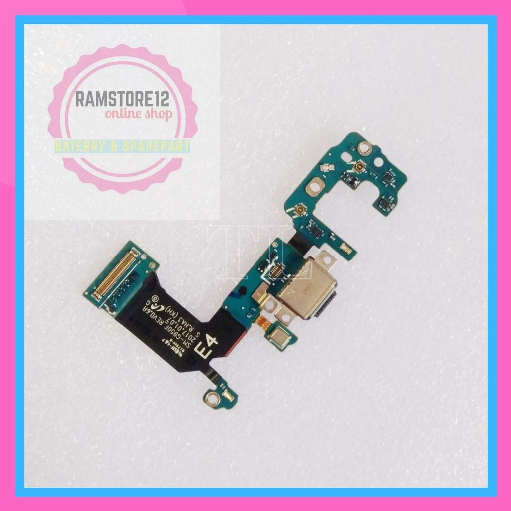 papan pcb konektor cas connector charger mic original samsung s8 g950f