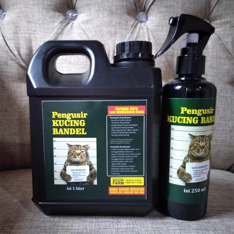 [bogorfarm] PENGUSIR KUCING NAKAL 1 LITER GRATIS 250ml | Cat Repellent | Pengusir Kucing Bandel | Cairan Pengusir Kucing | Spray Anti Kucing