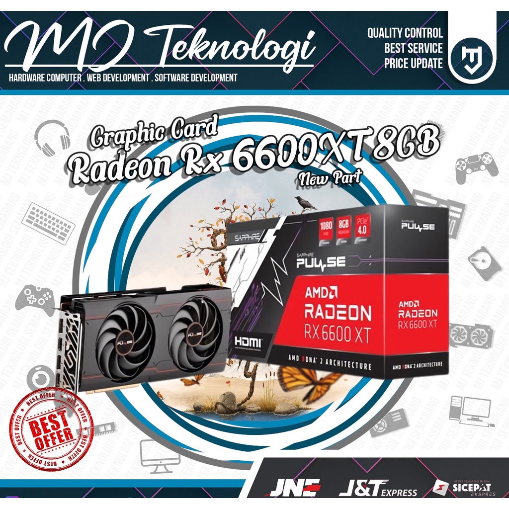 vga amd radeon rx 6600 xt sapphire pulse 8gb gddr6