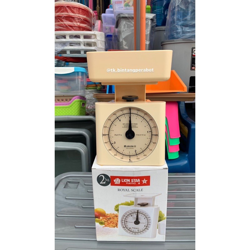 Lion Star Timbangan Kue 2 kg / Timbangan Kue Manual / Timbangan Tepung / Timbangan Dapur