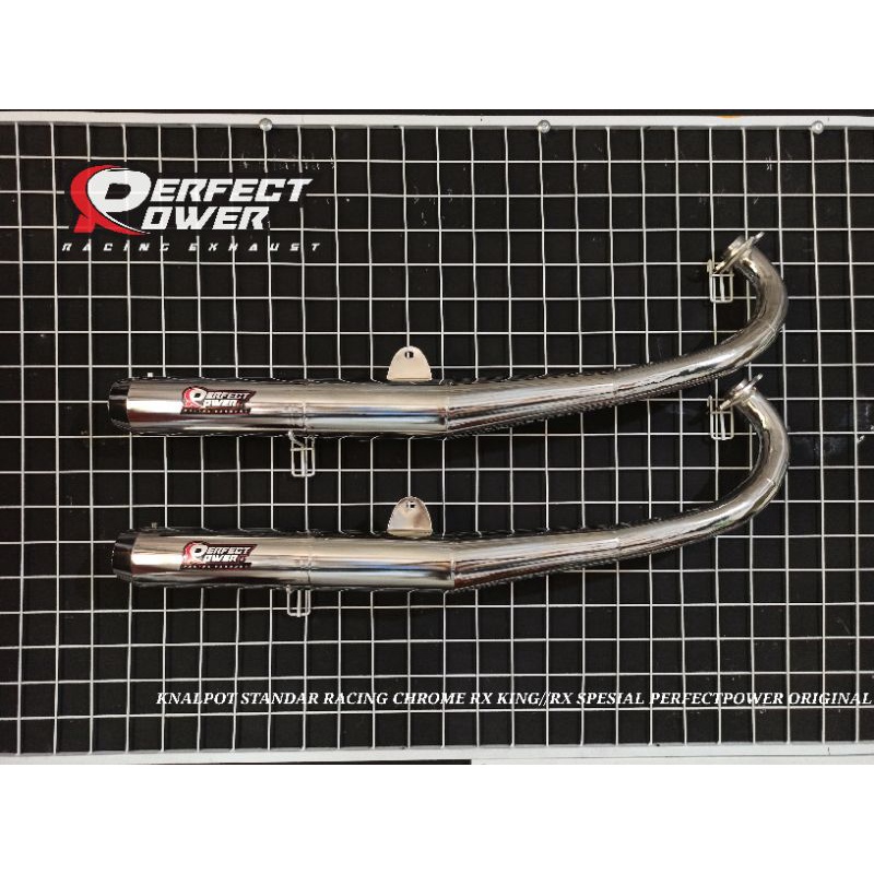 Knalpot Rx king Rx spesial Standar Racing Chrome Anti karat PerfectPower original-1