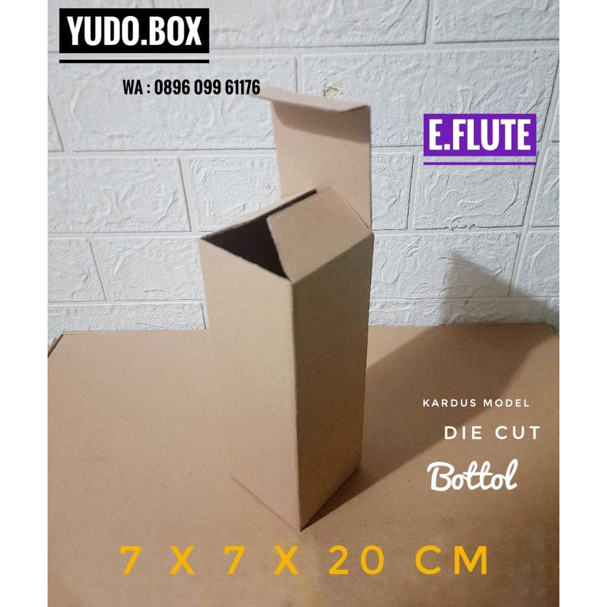 

KARDUS/KARTON/BOX UK. 7 x 7 x 20 CM........DIE CUT BOTOL