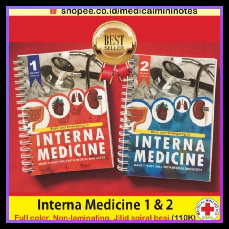

TERBARUU!! PAKET Medical Mini Notes INTERNA jilid 1 dan 2 Buku Saku Kedokteran TERLARIS