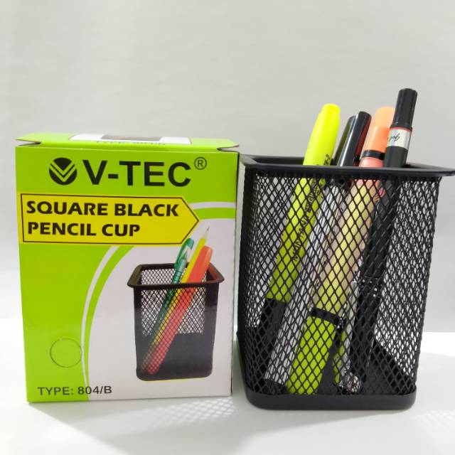 

Pen Stand Besi Kotak Jala V-Tec 804
