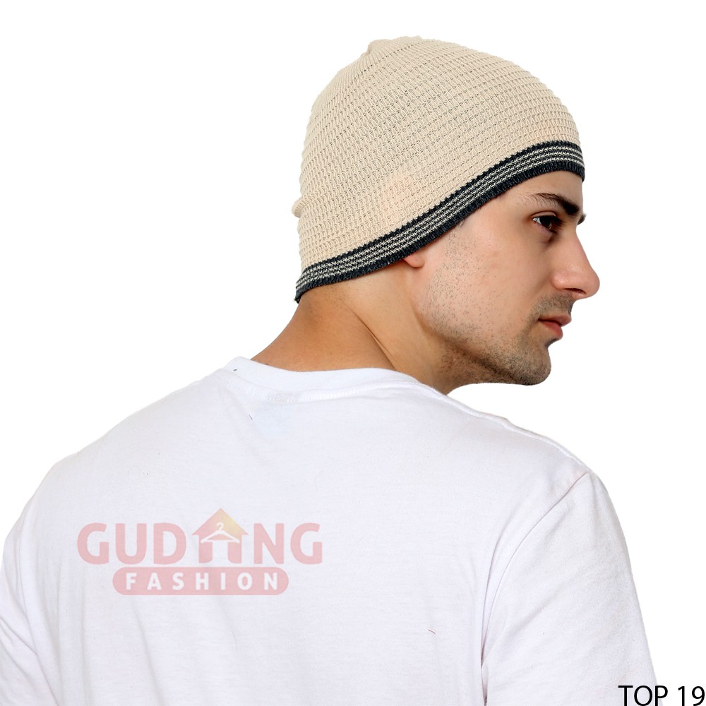 Topi Kupluk Polos / Beanie Hat Unisex Rajut - Banyak Pilihan Warna TOP (COMB)