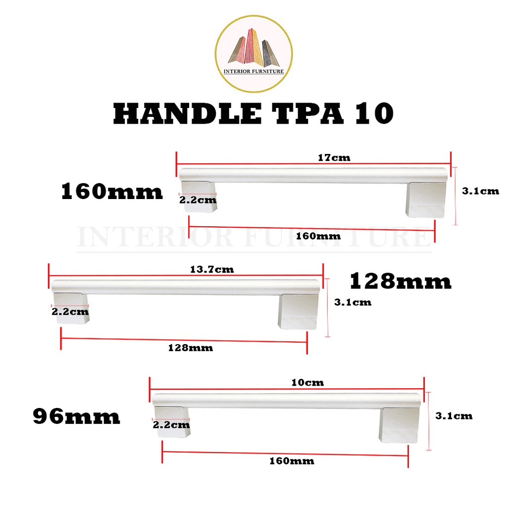 Tarikan Handel TPA Minimalis / Handle Laci Pintu Lemari Minimalis Gagang Pull Bar Lemari Dapur Kitchen