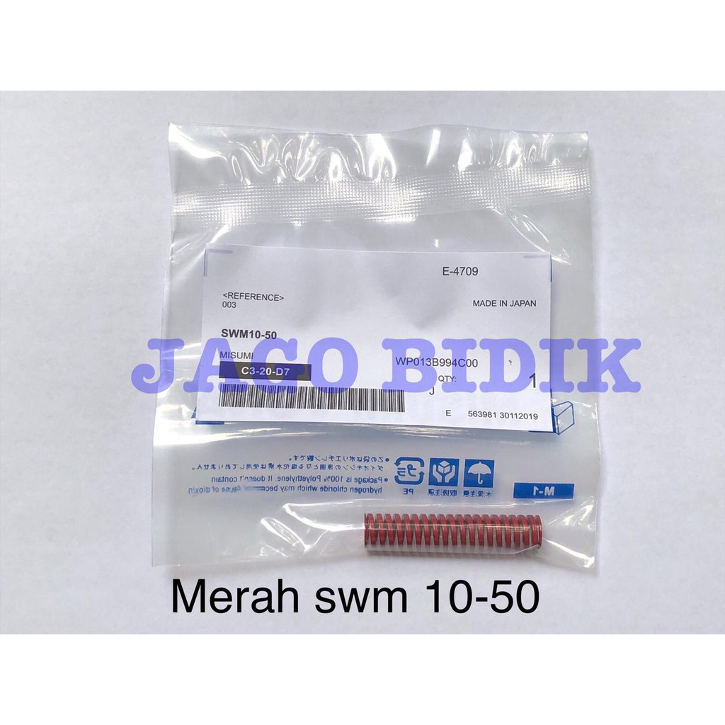 Per Misumi Merah SWM 10-50 - Per misumi original japan - Per Mizumi