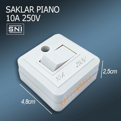 SAKLAR PIANO ENGKEL Saklar Tempel OB Engkel Single Piano ELTRA / Sakelar Lampu / Switch / Mini Sakla