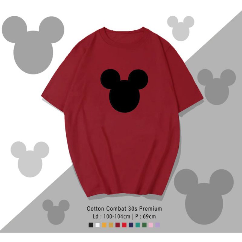 T-SHIRT / TUMBLR KAOS MICKEY HEAD POLOS OVERSIZE PREMIUM