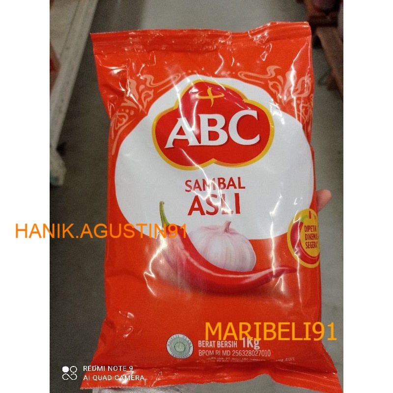 

ABC Sambal Asli 1 kg maribeli91